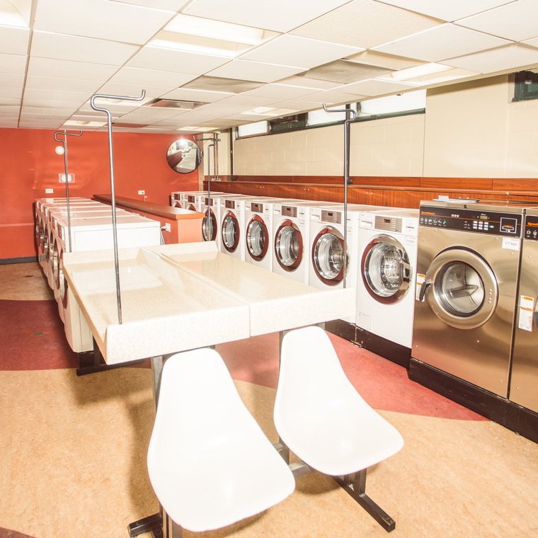 Laundry Facility pictured at an angle to show area