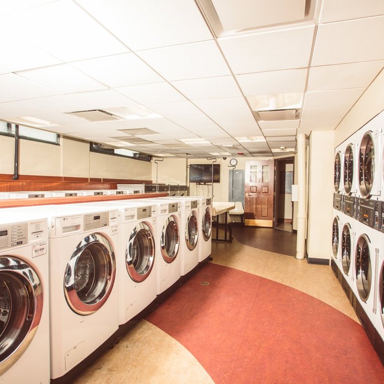 Laundry Facility with multitude of wash machines